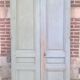 Set of 2 molded old communication doors