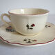 Tasse à thé et soucoupe vintage sarreguemines "agreste"