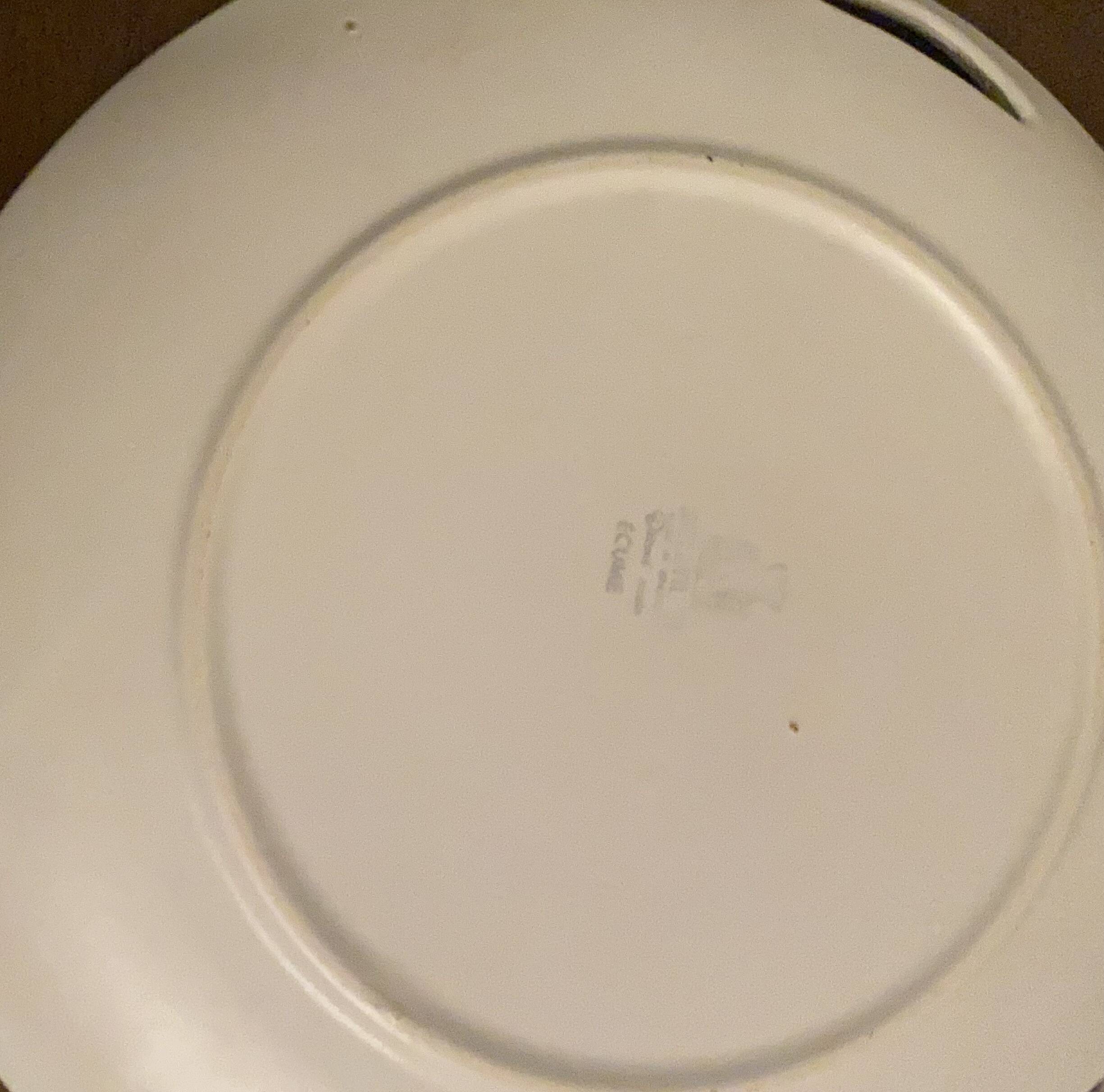 Niderviller dessert service 12 plates and dish