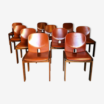 Chaises de salle à manger modèle 121 par Afra et Tobia Scarpa pour Cassina 1965