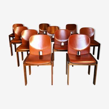 Model 121 dining chairs by Afra & Tobia Scarpa for Cassina 1965