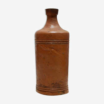 Bottle vintage glazed terracotta vase