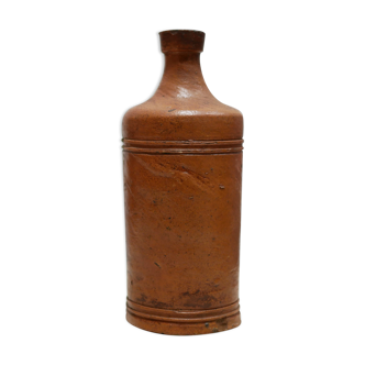 Bottle vintage glazed terracotta vase