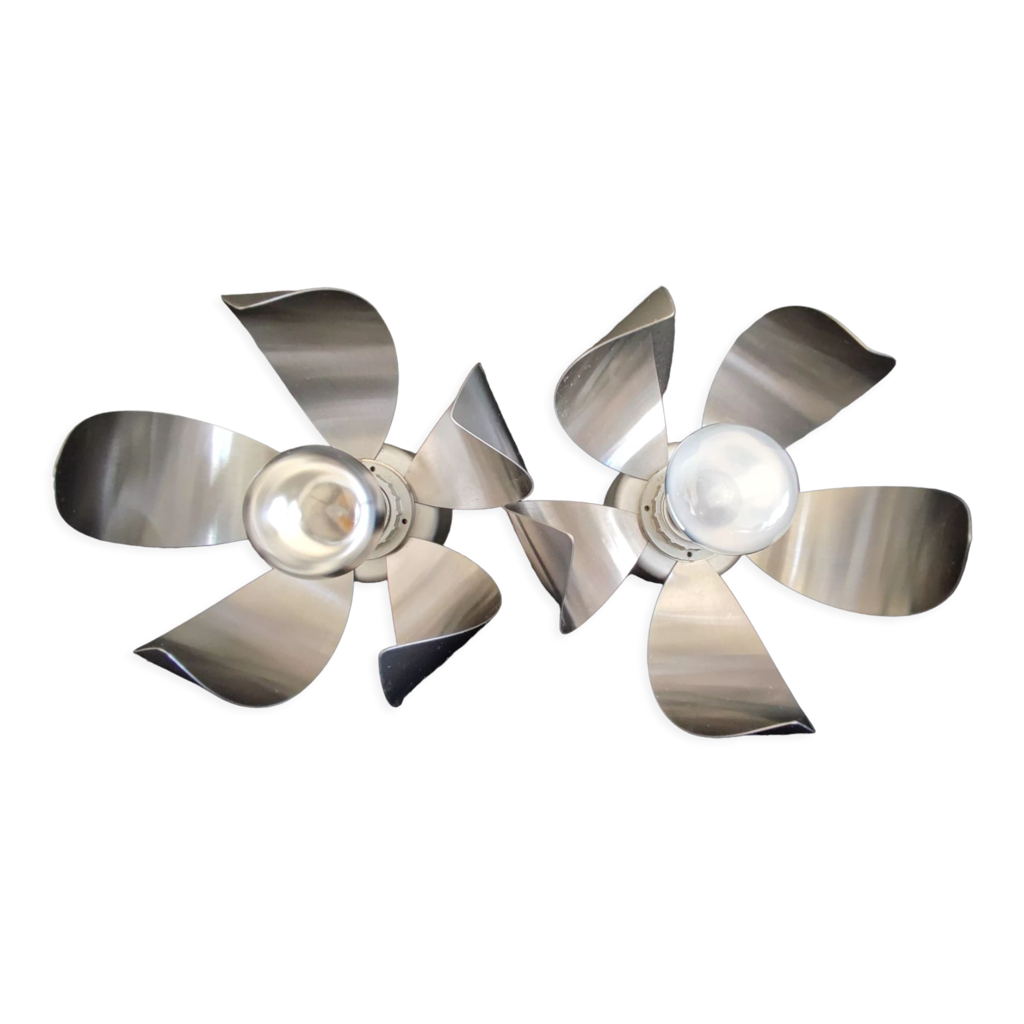 Appliques murales fleurs space age