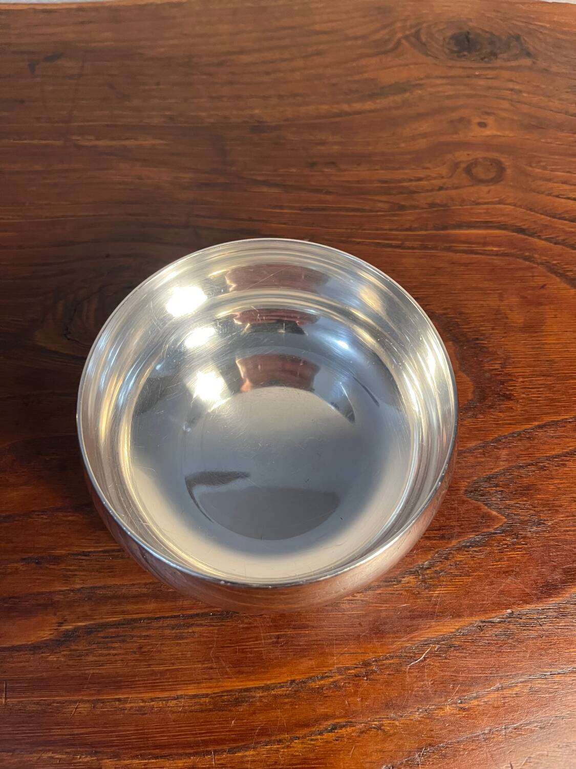 Set of two silver-plated finger bowls from Christofle