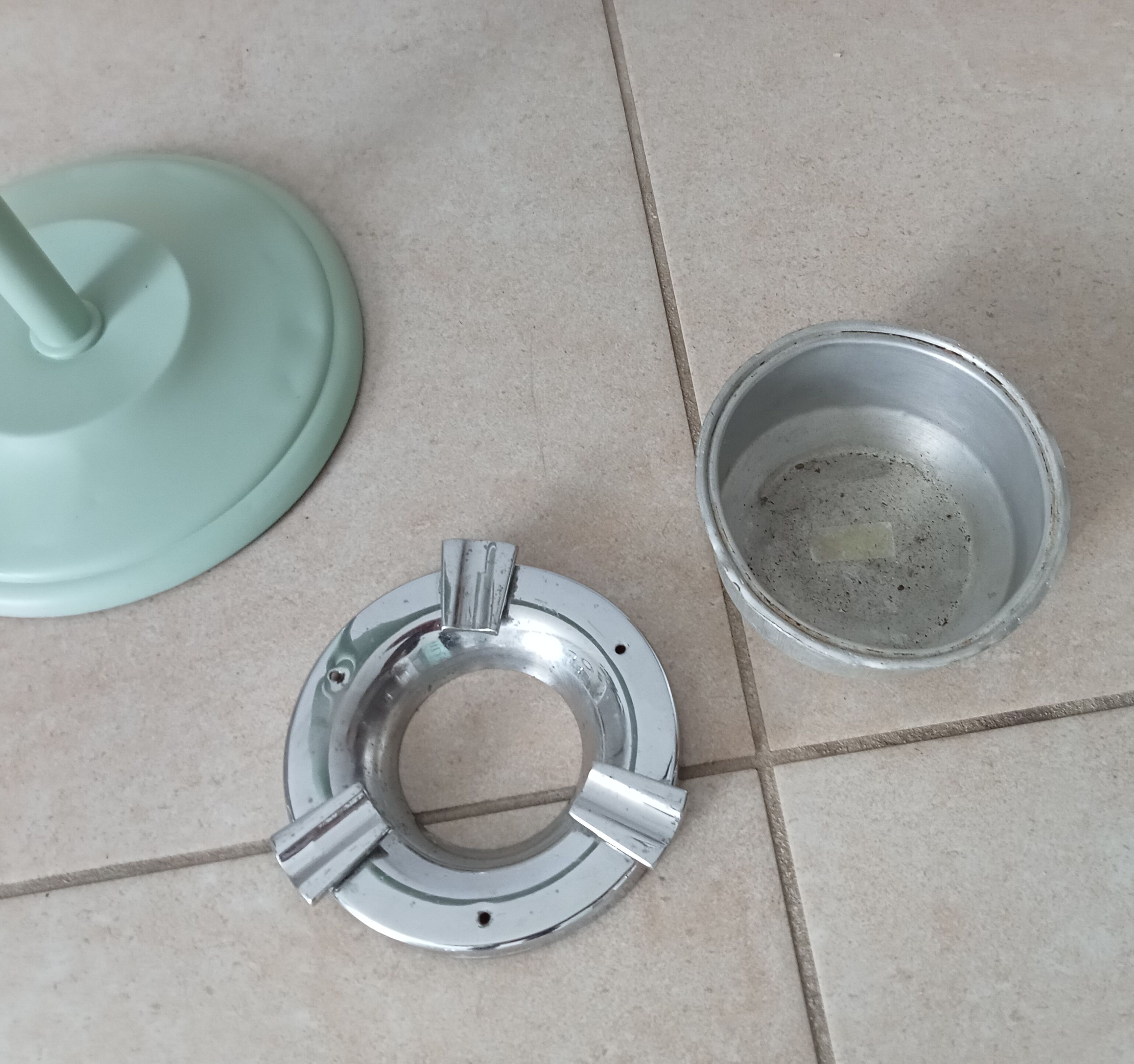 Vintage standing ashtray 50s