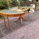 Table guéridon en cuir
