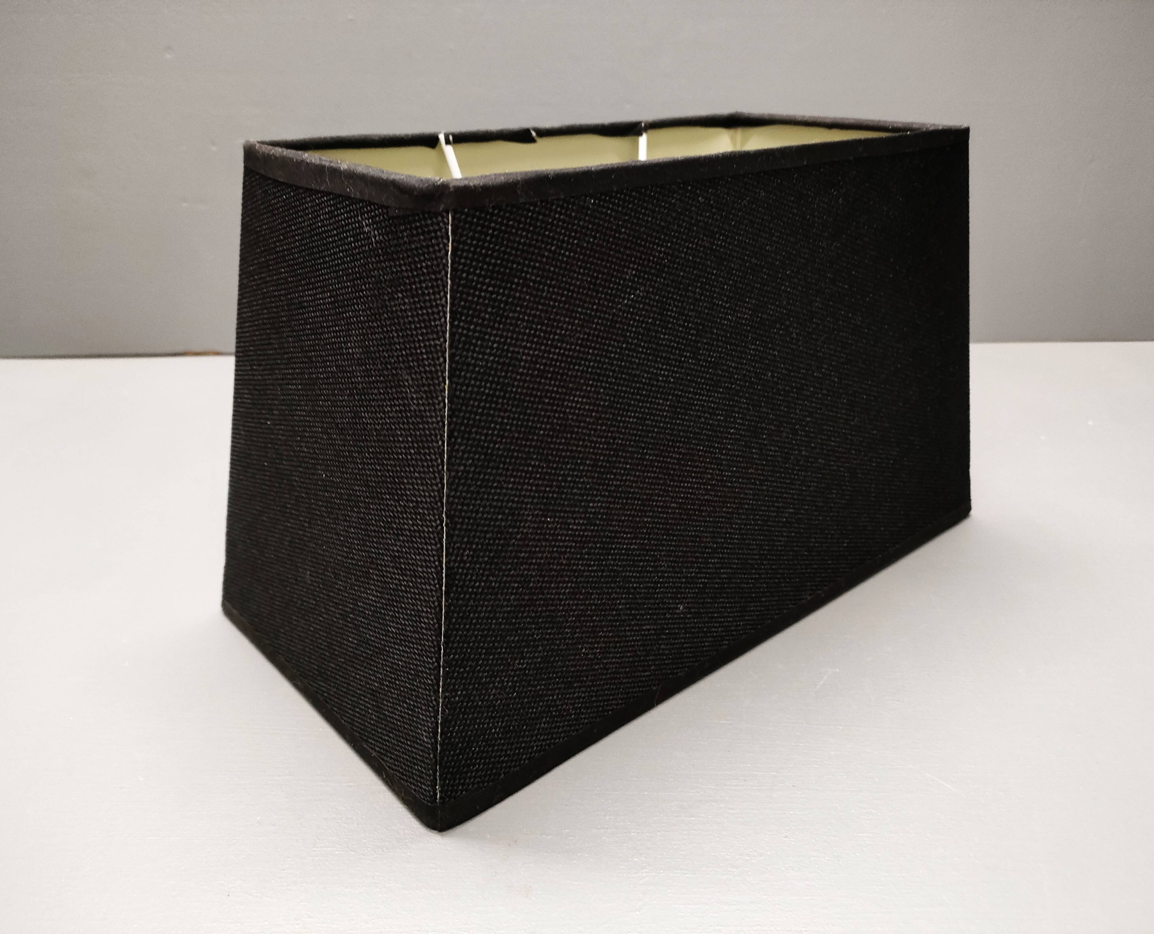 Druline ~ contemporary living room lamp ceramic silver black shade