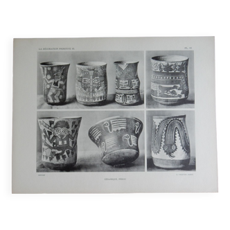 Affiche de catalogue Vases Nazca du Pérou