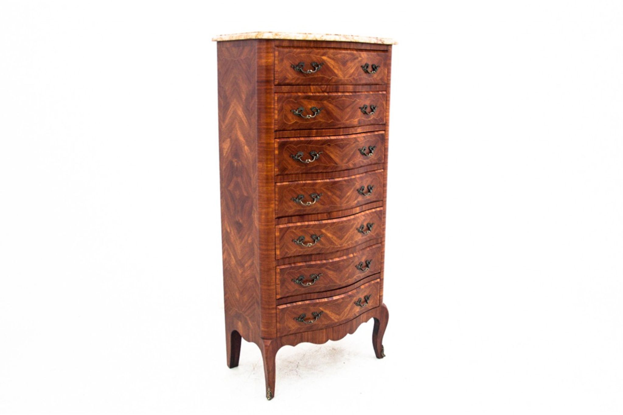 Chest of drawers tallboy, France, 1940s