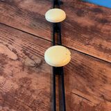 Metal wall coat rack with 4 hooks