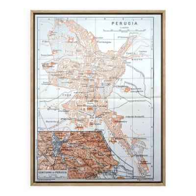 Imprimée en 1909, Pérouse, Italie.