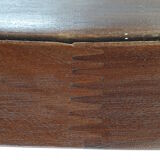 Italian Oval Teak Mirror 1950s 32x103cm