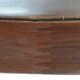 Italian Oval Teak Mirror 1950s 32x103cm