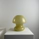 Pair of yellow glass mushroom table lamps by Doria Leuchten, 1970.