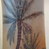 Large Muller vase "in the desert" rare piece signed 40 x 15 cm art deco - collectors