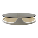 Round spce age coffee table 1960’s, Opal Möbel