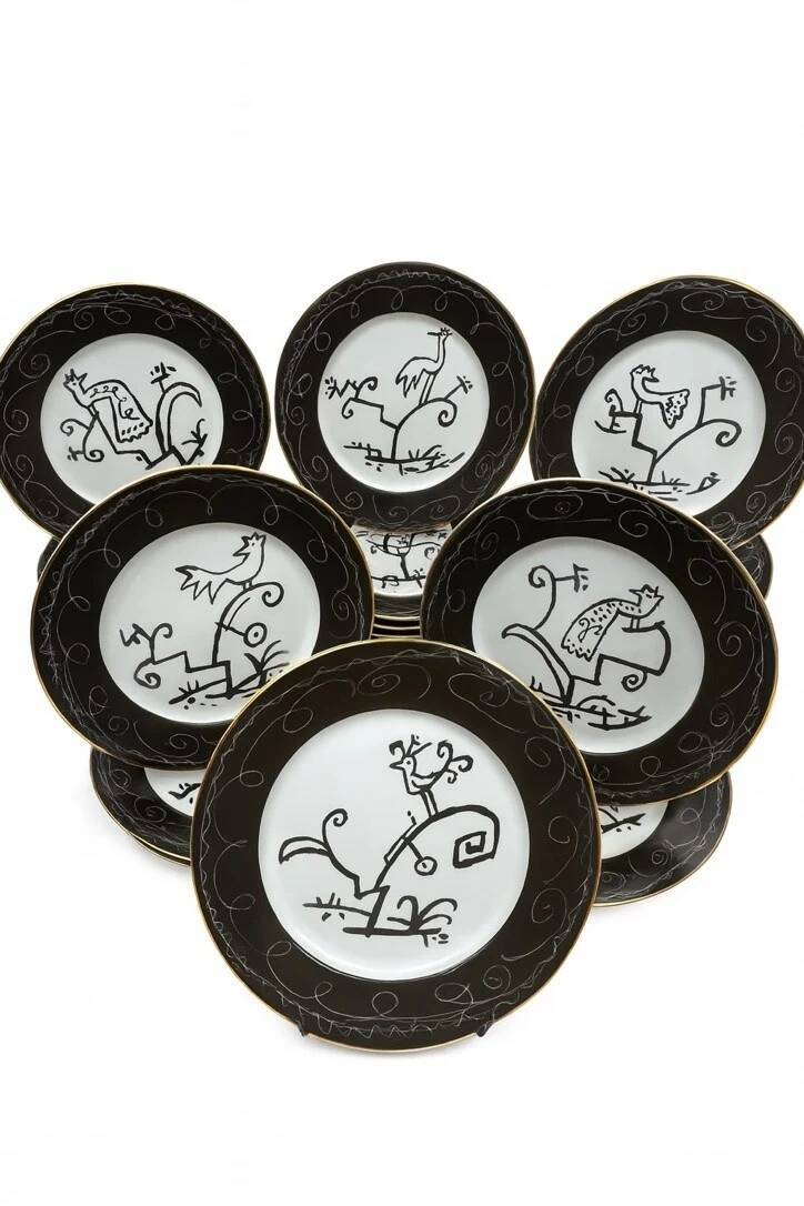 Javier Mariscal for Bidasoa, set of 18 plates.