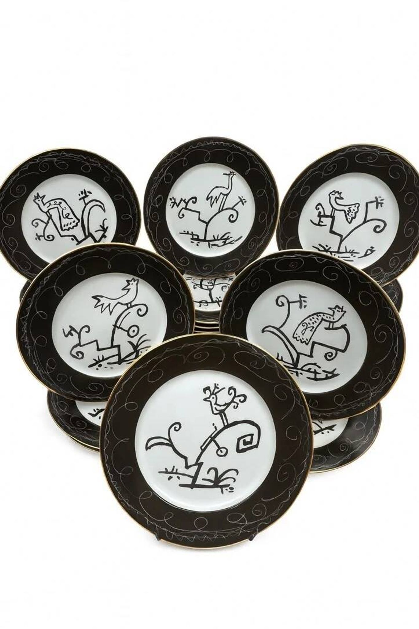 Javier Mariscal for Bidasoa, set of 18 plates.