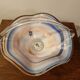 Fruit cup in Murano blown glass silver foot