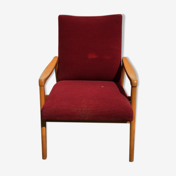 Fauteuil Jiri Jiroutek vintage 60s midcentury Tchécoslovaquie