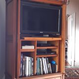 Cherry wood tv cabinet louisXVI