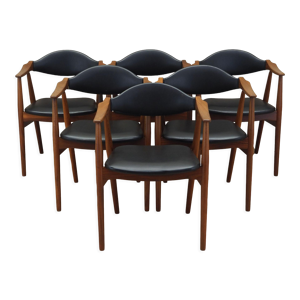 6 chaises en teck, design
