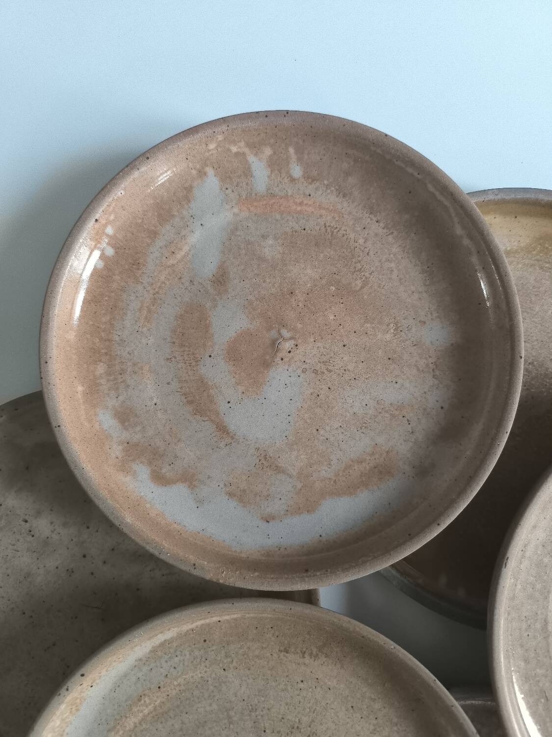 Set of 6 Marais stoneware plates