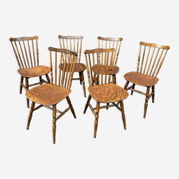 6 old Scandinavian chairs Lounge Baumann Tapiovaara coffee bentwood from the 70s