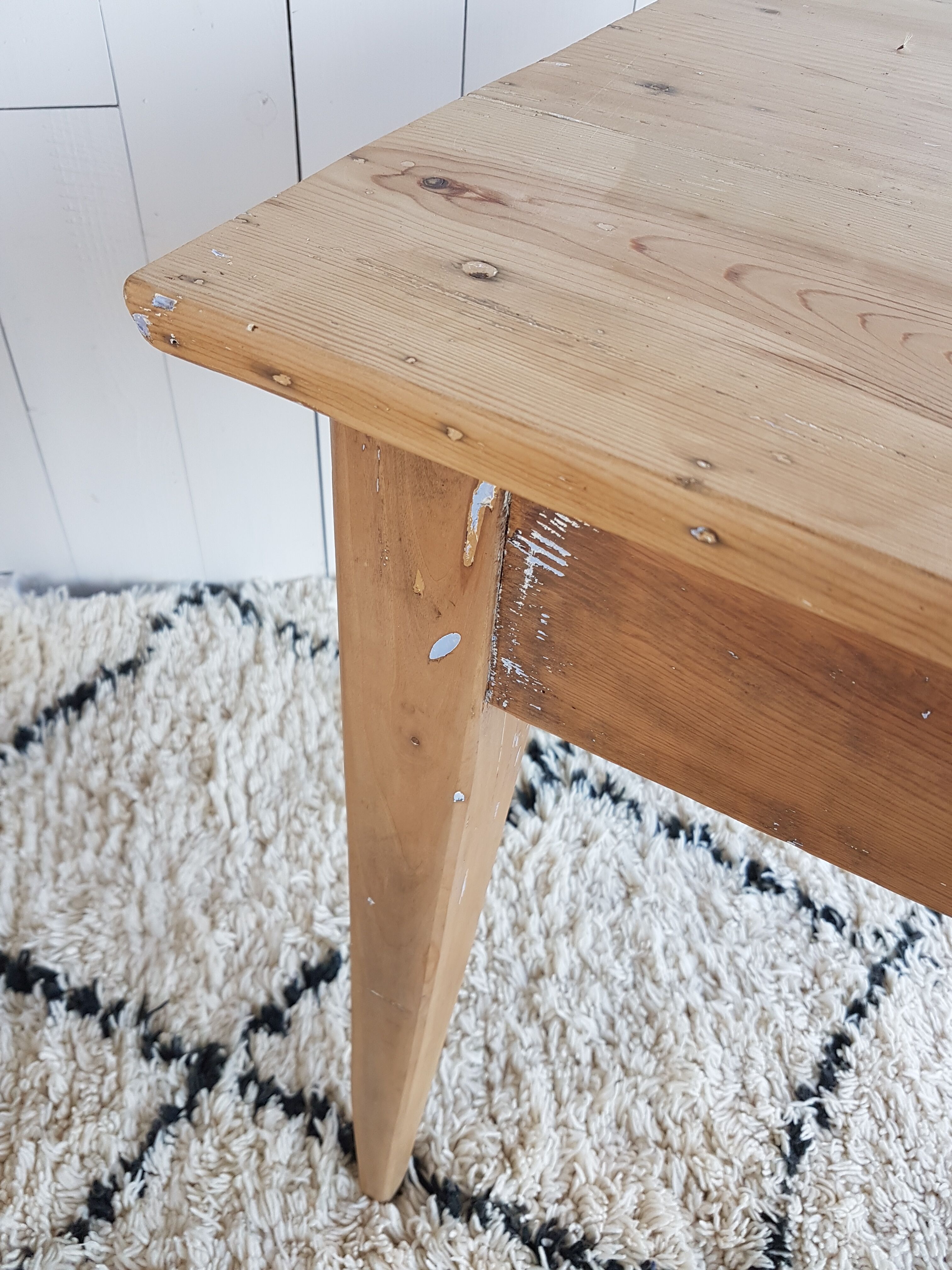 Renovated wooden table
