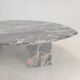 Italian marble leaf shape coffee table, 1980's