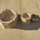 Vintage Ashtray & Lighter Duo in Travertine – Italy, 1970