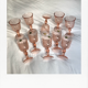 Set of 10 Rosaline foot glasses