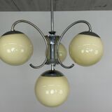 Chrome Art Deco pendant lamp