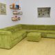 Mid-century corduroy modular sofa, 1970s