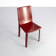 Postmodern Italian leather dining chairs