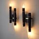 Pair of tubular wall lamps from Sciolari, Italy, 1970