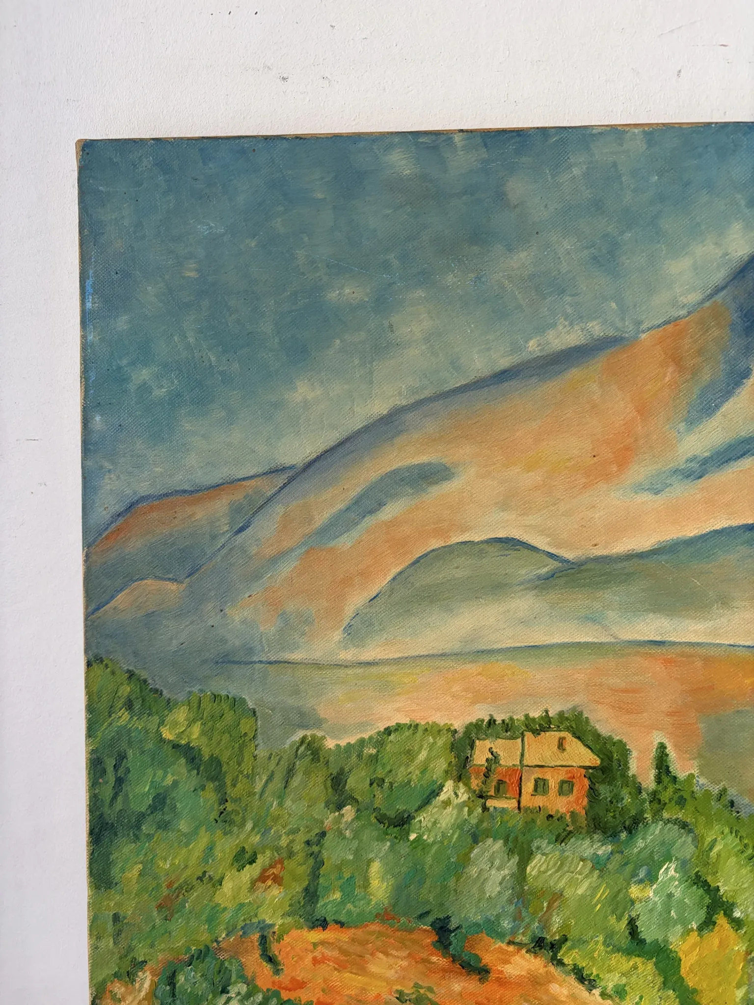 Route of the St Victoire Mountain, oil on canvas