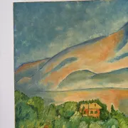 Route of the St Victoire Mountain, oil on canvas