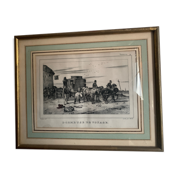 Gravure caleche