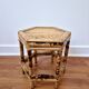Vintage bamboo stool, plant stand