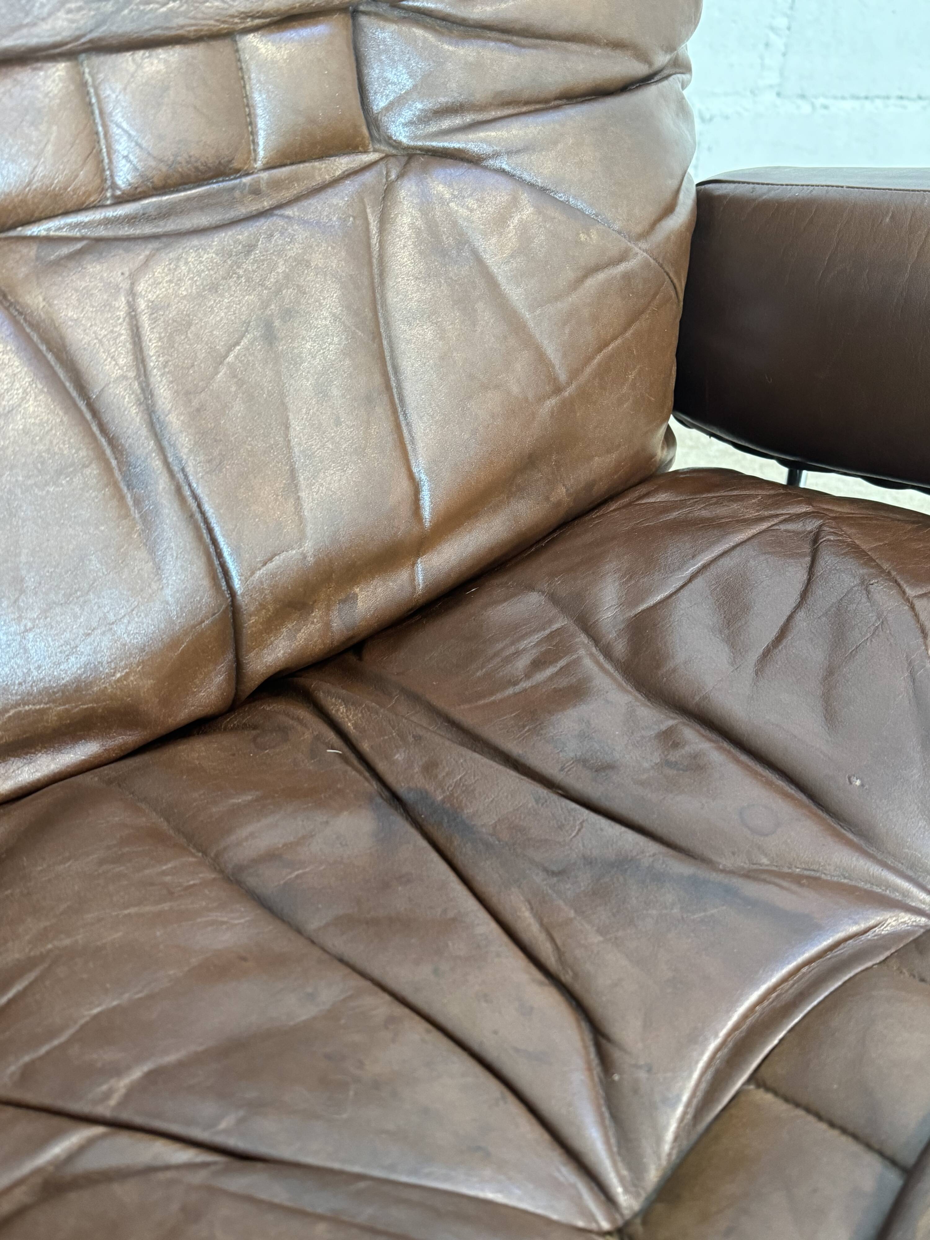 "Wing" leather armchair, Harald RELLING, 1980s