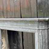 Half-moon Louis XVI Style Fireplace In Turquin Blue Marble Circa 1900