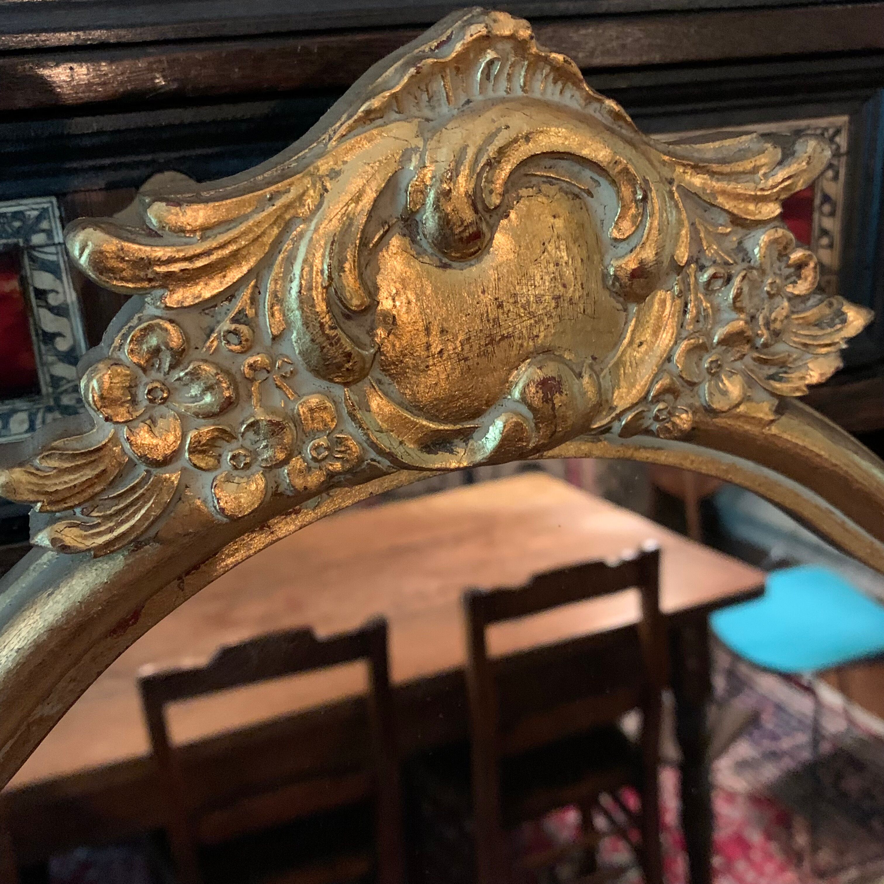 Miroir bois doré 68 cm