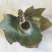 "Cellar rat" candle holders in glazed ceramic