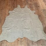 Black cowhide carpet