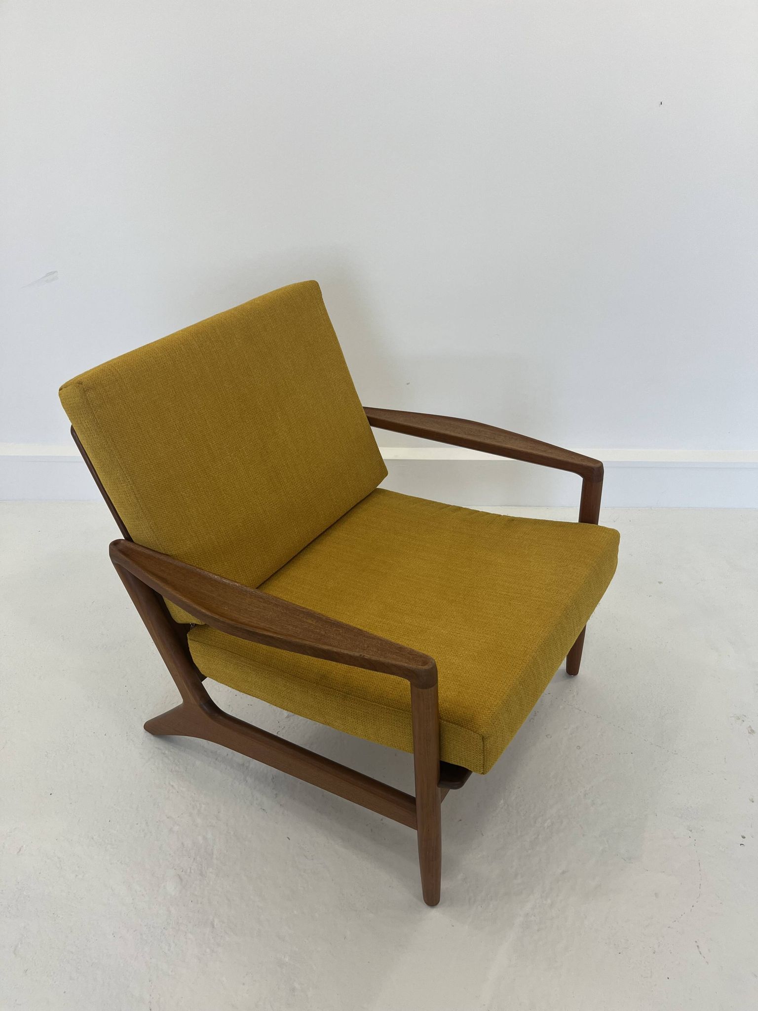 Fauteuil lounge danois vintage en teck, années 1970