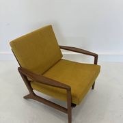 Fauteuil lounge danois vintage en teck, années 1970