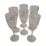 Set of 6 flutes Champagne Duval-Leroy
