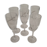 Set of 6 flutes Champagne Duval-Leroy